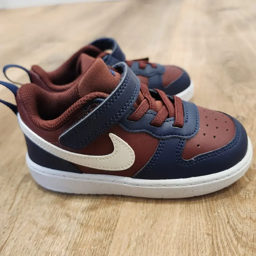 Nike Court Borough Low Recraft Toddler 8C Red Navy White NEW DV5458-602
